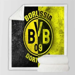 Borussia Dortmund Soccer Club Sherpa Fleece Blanket