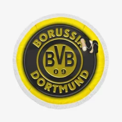 Borussia Dortmund The Best BVB Club Round Beach Towel