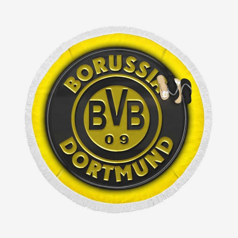 Borussia Dortmund The Best BVB Club Round Beach Towel