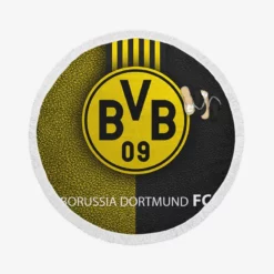 Borussia Dortmund Top Ranked BVB Club Round Beach Towel