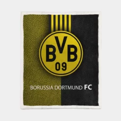 Borussia Dortmund Top Ranked BVB Club Sherpa Fleece Blanket 1