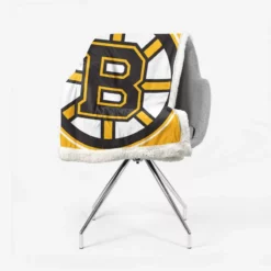 Boston Bruins Professional NHL Ice Hockey Team Sherpa Fleece Blanket 2