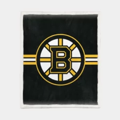 Boston Bruins Top Ranked NHL Ice Hockey Team Sherpa Fleece Blanket 1