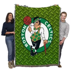 Boston Celtics Classic Basketball Team Woven Blanket