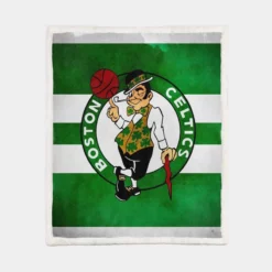 Boston Celtics Energetic NBA Basketball Club Sherpa Fleece Blanket 1