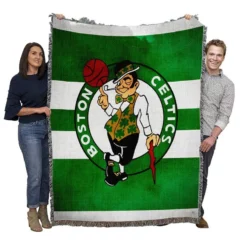 Boston Celtics Energetic NBA Basketball Club Woven Blanket