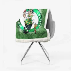 Boston Celtics Excellent NBA Basketball Club Sherpa Fleece Blanket 2