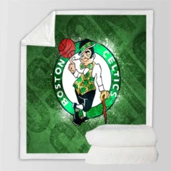 Boston Celtics Excellent NBA Basketball Club Sherpa Fleece Blanket