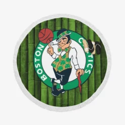 Boston Celtics Famous NBA Basketball Club Round Beach Towel