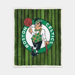 Boston Celtics Famous NBA Basketball Club Sherpa Fleece Blanket 1