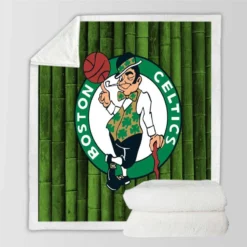 Boston Celtics Famous NBA Basketball Club Sherpa Fleece Blanket