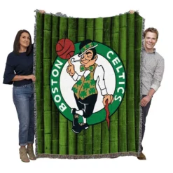 Boston Celtics Famous NBA Basketball Club Woven Blanket
