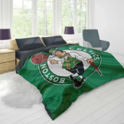 Boston Celtics NBA Basketball Club Logo Duvet Cover 1