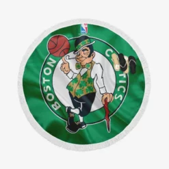 Boston Celtics NBA Basketball Club Logo Round Beach Towel