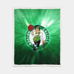 Boston Celtics Popular NBA Basketball Club Sherpa Fleece Blanket 1