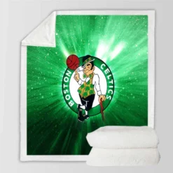 Boston Celtics Popular NBA Basketball Club Sherpa Fleece Blanket