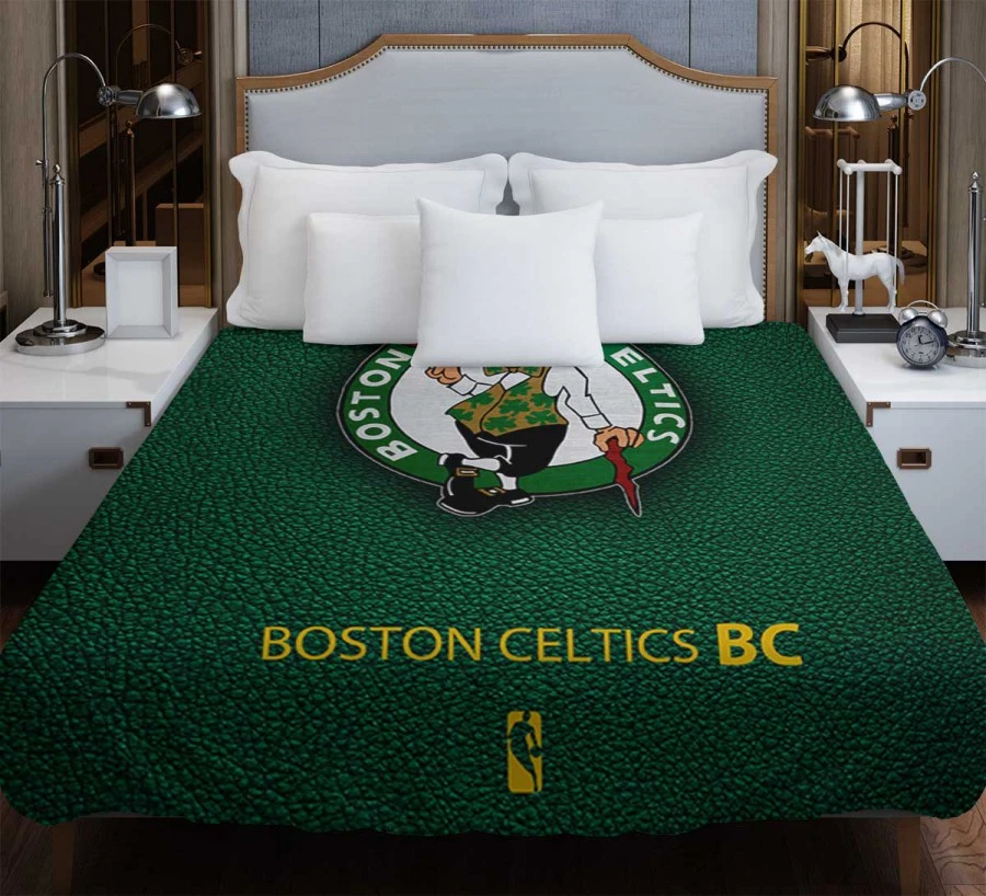 Boston Celtics Strong Basketball Club Logo Duvet Cover