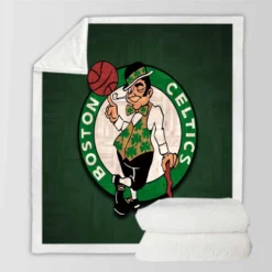 Boston Celtics Successful Basketball Team in NBA Sherpa Fleece Blanket