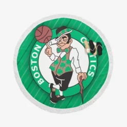 Boston Celtics Top Ranked NBA Club Round Beach Towel