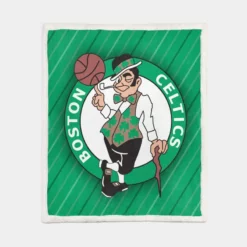 Boston Celtics Top Ranked NBA Club Sherpa Fleece Blanket 1