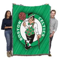 Boston Celtics Top Ranked NBA Club Woven Blanket