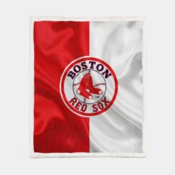 Boston Red Sox Energetic MLB Baseball Club Sherpa Fleece Blanket 1