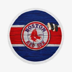Boston Red Sox Professional MLB Baseball Team Round Beach Towel