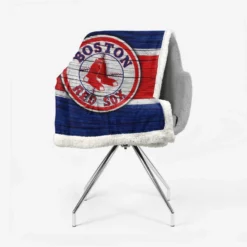 Boston Red Sox Professional MLB Baseball Team Sherpa Fleece Blanket 2