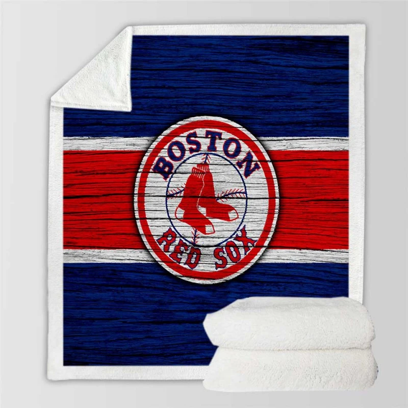 Boston Red Sox Professional MLB Baseball Team Sherpa Fleece Blanket