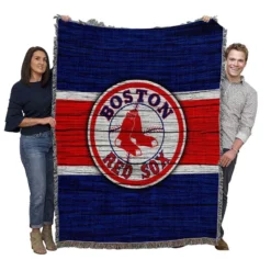 Boston Red Sox Professional MLB Baseball Team Woven Blanket