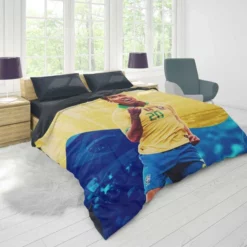 Brazil Football Player Roberto Firmino Duvet Cover 1