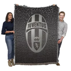 Brick Design Juve Football Old Logo Woven Blanket