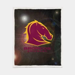 Brisbane Broncos Popular NRL Rugby Team Sherpa Fleece Blanket 1