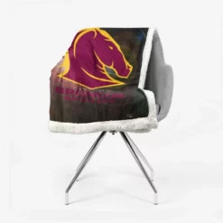 Brisbane Broncos Popular NRL Rugby Team Sherpa Fleece Blanket 2