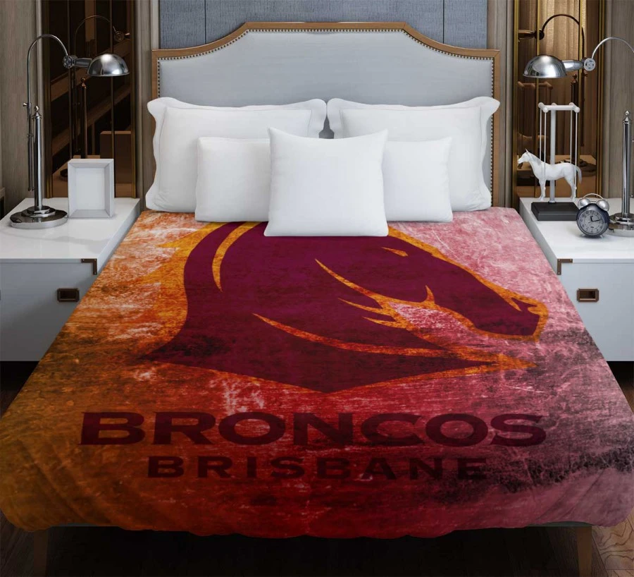 Brisbane Broncos Professional NRL Rugby Team Duvet Cover