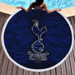 British Sensational Soccer Team Tottenham Logo Round Beach Towel 1