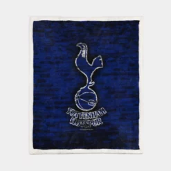 British Sensational Soccer Team Tottenham Logo Sherpa Fleece Blanket 1