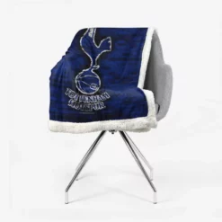 British Sensational Soccer Team Tottenham Logo Sherpa Fleece Blanket 2