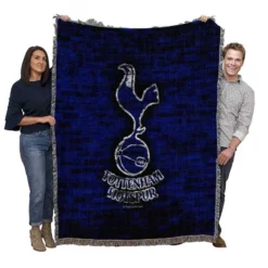 British Sensational Soccer Team Tottenham Logo Woven Blanket