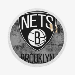 Brooklyn Nets NBA Popular Basketball Club Round Beach Towel