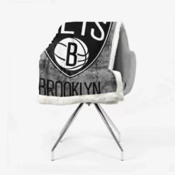 Brooklyn Nets NBA Popular Basketball Club Sherpa Fleece Blanket 2