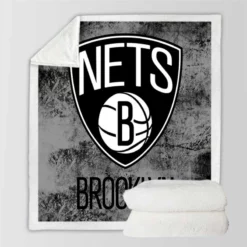 Brooklyn Nets NBA Popular Basketball Club Sherpa Fleece Blanket
