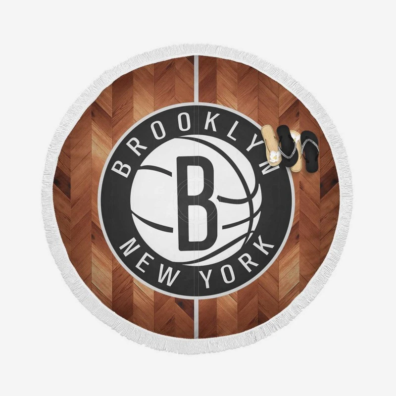 Brooklyn Nets Professional NBA Club Round Beach Towel