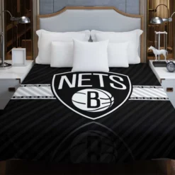 Brooklyn Nets Top Ranked NBA Basketball Team Duvet Cover