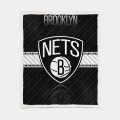 Brooklyn Nets Top Ranked NBA Basketball Team Sherpa Fleece Blanket 1