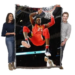 Bruno Fernando Professional NBA Basketball Player Woven Blanket