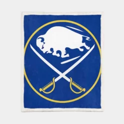 Buffalo Sabres Professional NHL Ice Hockey Team Sherpa Fleece Blanket 1