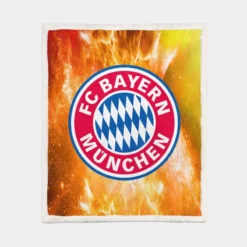 Bundesliga Football Club FC Bayern Munich Sherpa Fleece Blanket 1