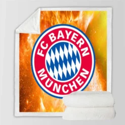 Bundesliga Football Club FC Bayern Munich Sherpa Fleece Blanket