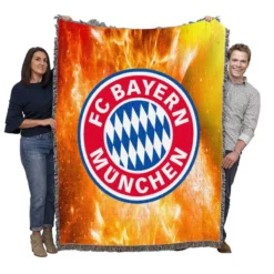 Bundesliga Football Club FC Bayern Munich Woven Blanket